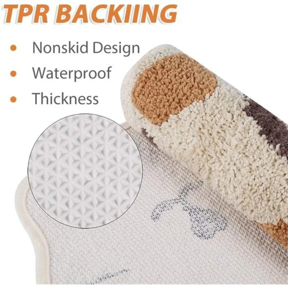 Shower, Tub, Bath Mat, Bathroom Rug, Non-Slip, Absorbent, Adorable Design